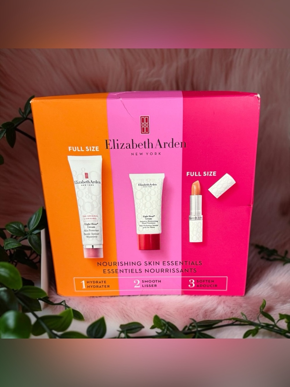 🩷🧡ELIZABETH ARDEN🩷🧡Skincare & Lipstick Trio/NIB